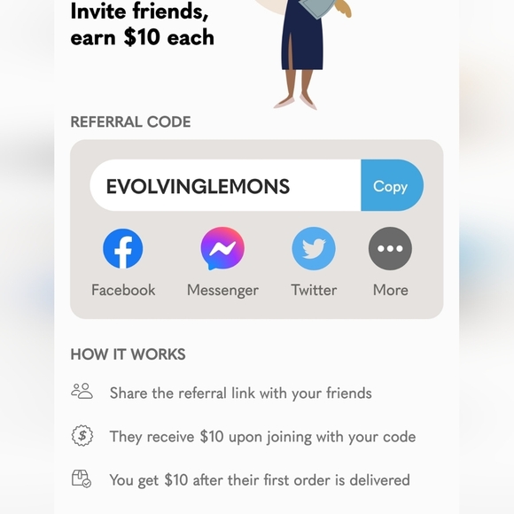 Referral CODE EVOLVINGLEMONS - Picture 1 of 1